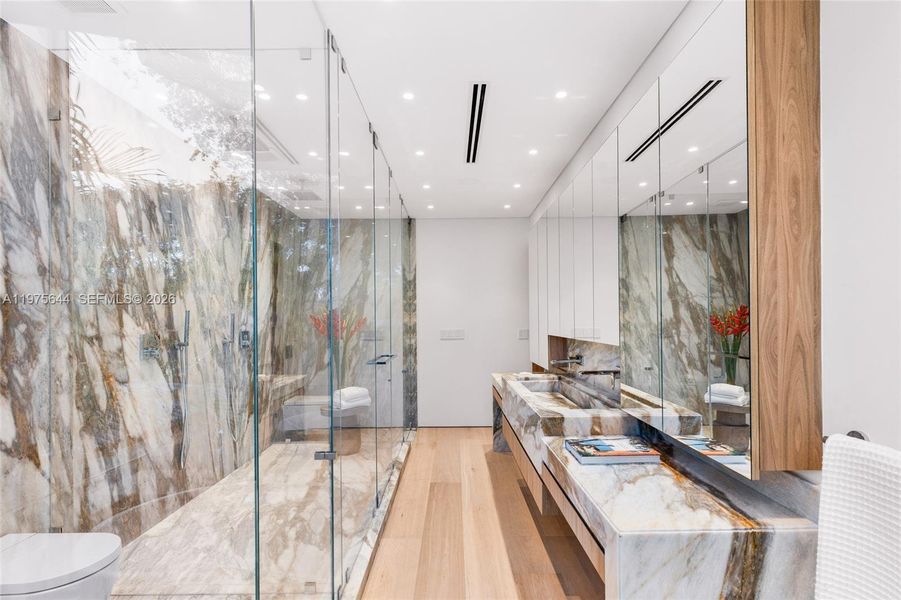 Furnished interior view inside a new home in , Miami (Image 41).