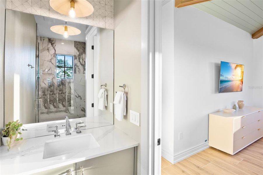 Furnished interior view inside a new home in , Sarasota (Image 33).