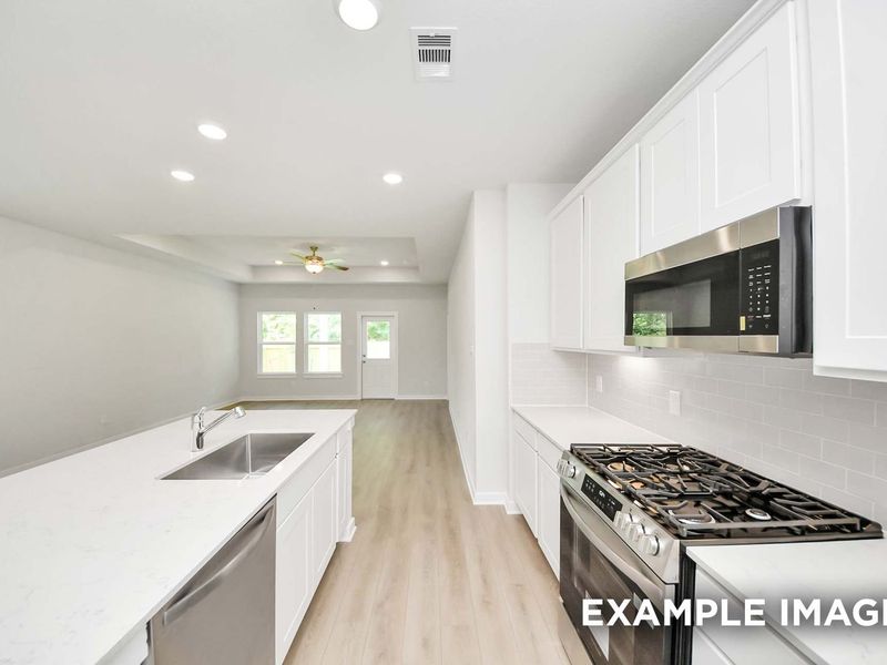Representative furnished interior of a home built from the The Blanco F by Davidson Homes LLC in Windmill Estates, Magnolia (Image 10).
