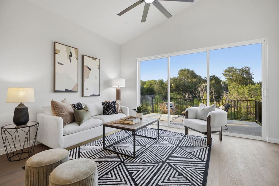 Furnished interior view inside a new home in , Austin (Image 17).