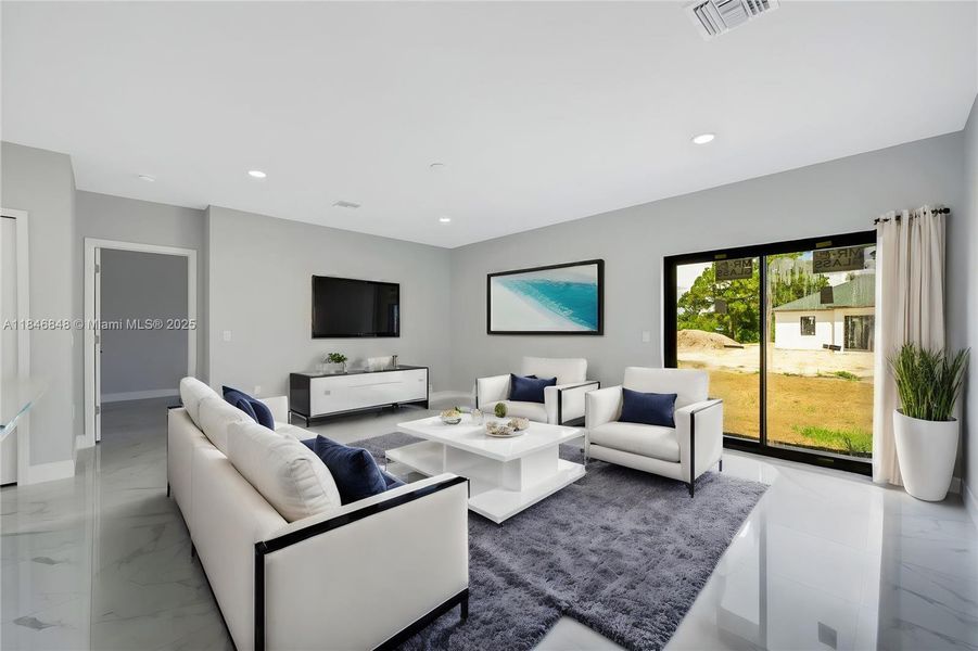 Furnished interior view inside a new home in , Lehigh Acres (Image 12).