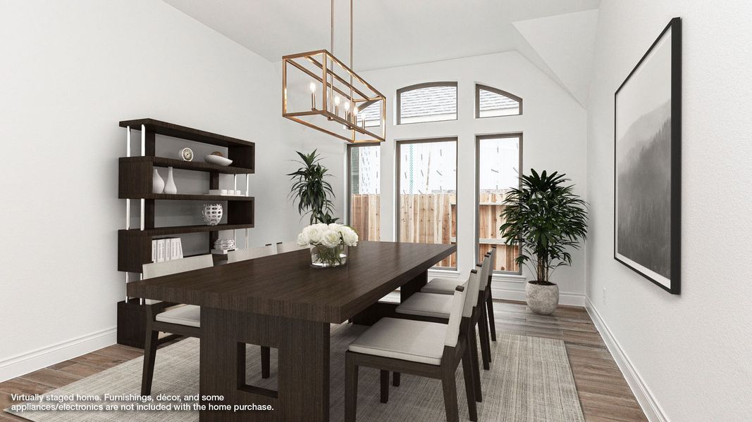 Representative furnished interior of a home built from the 2935W by Perry Homes in Meridiana, Rosharon (Image 7).