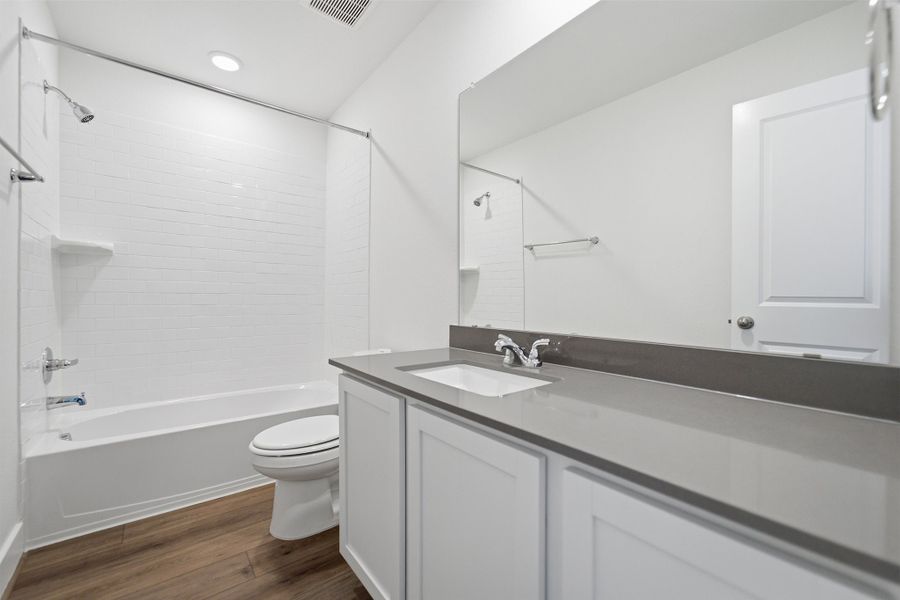 Representative furnished interior of a home built from the Alder by CastleRock Communities in Notting Hill, Converse (Image 11).