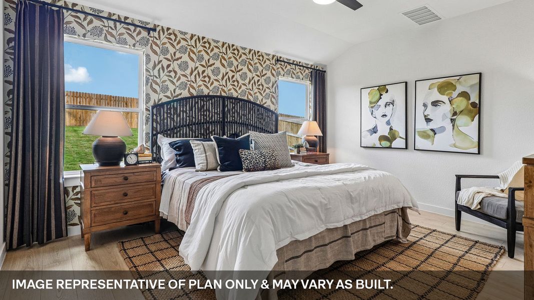 Furnished interior view inside a new home in Trails at Wildhorse, Austin (Image 15).
