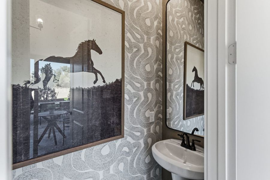 Furnished interior view inside a new home in Prominence, San Antonio (Image 6).