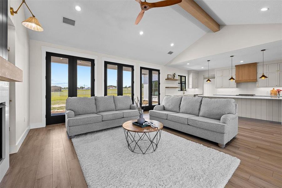 Furnished interior view inside a new home in , Lake City (Image 18).