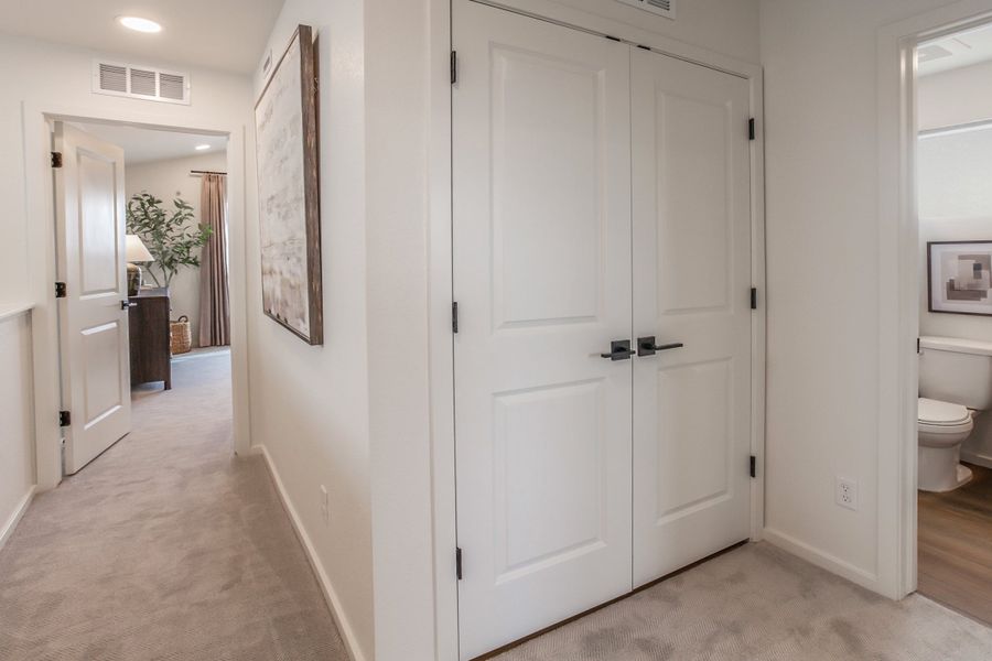 Representative furnished interior of a home built from the Marigold by Hartford Homes in Prairie Song, Windsor (Image 39).
