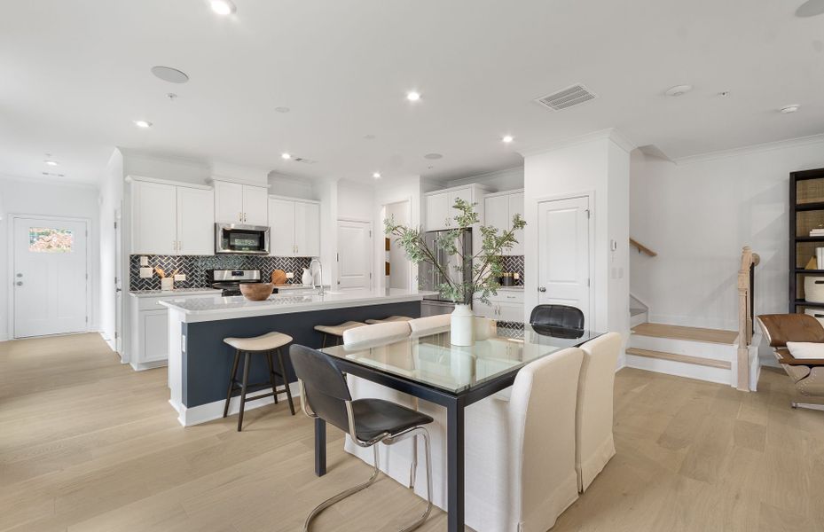 Representative furnished interior of a home built from the Cooper by Pulte Homes in Parkside Towns, Charlotte (Image 3).