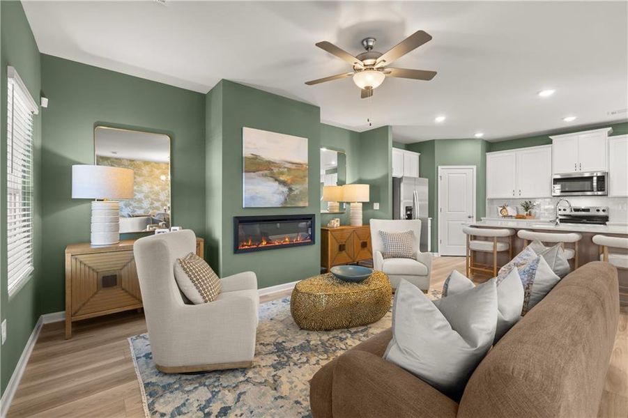 Furnished interior view inside a new home in Lake Carlton, Loganville (Image 25).