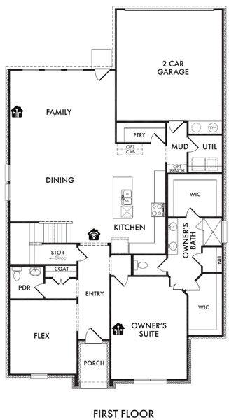 2D floor plan layout for the Oliver by Impression Homes in Redden Farms, Midlothian, TX (Image 3). 2D floor plan layout for the Oliver by Impression Homes in Redden Farms, Midlothian, TX (Image 3).