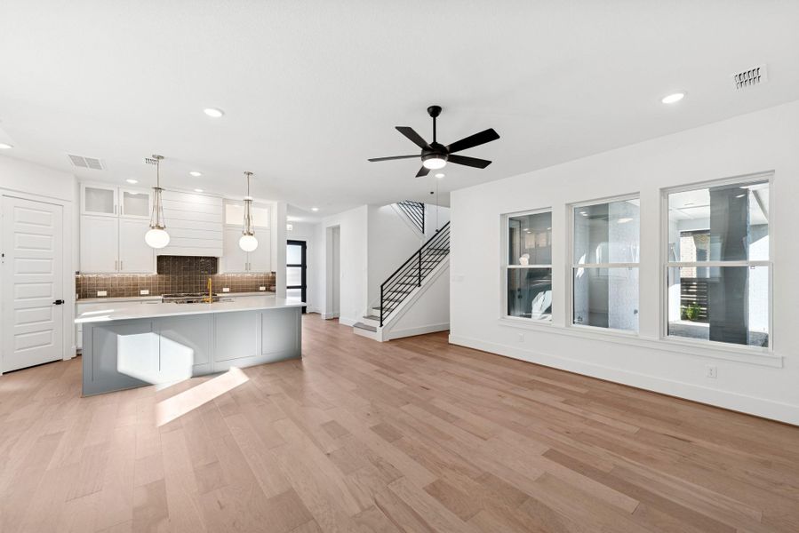 Spacious, unfurnished interior of a new home in Easthaven at Bridgeland Central - Horizon Collection, Cypress (Image 32).