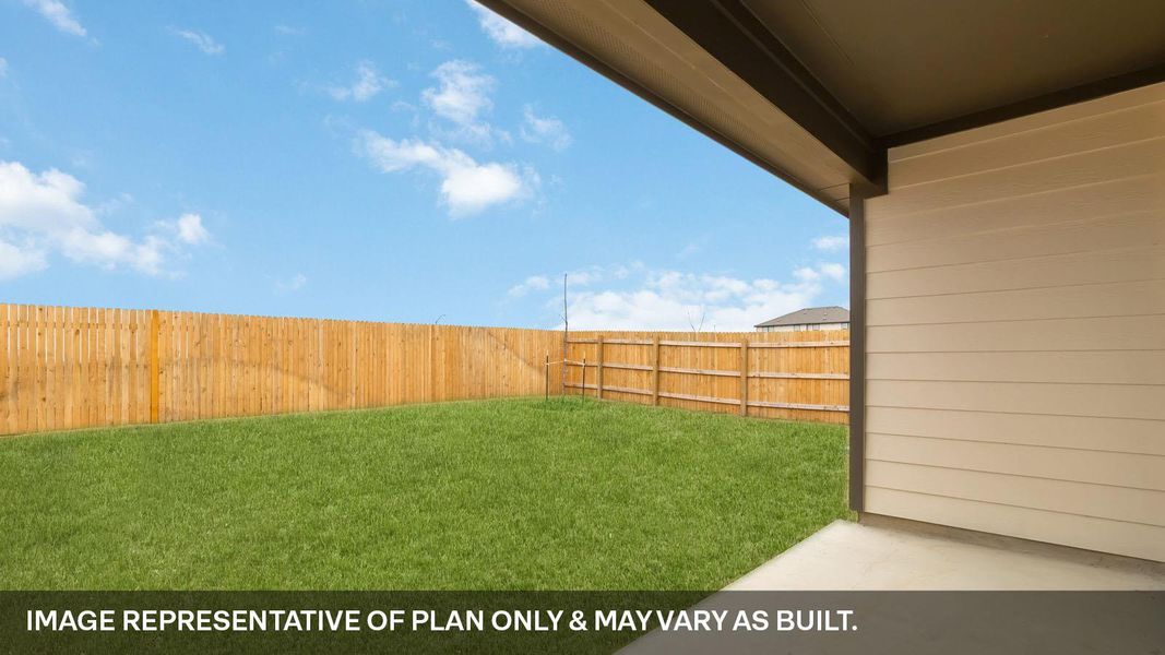 Exterior details and patio area of a home in Palomino, Manor (Image 3).