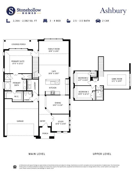 2D floor plan layout for the Ashbury by Stonehollow Homes in Meadow Vista, Anna, TX (Image 3). 2D floor plan layout for the Ashbury by Stonehollow Homes in Meadow Vista, Anna, TX (Image 3).