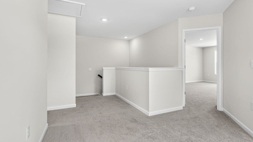 Spacious, unfurnished interior of a new home in The Townes at Stonecrest, Hendersonville (Image 20).