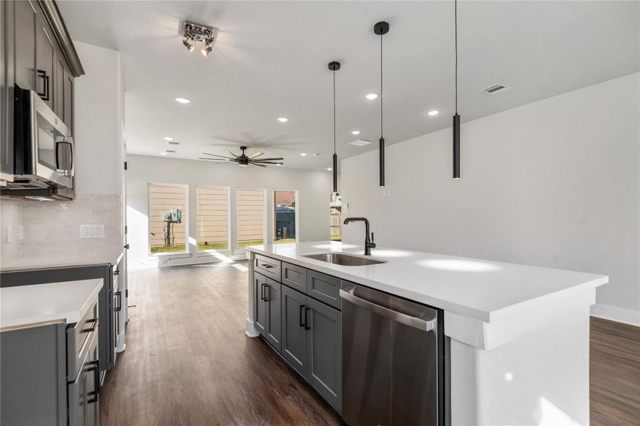 Furnished interior view inside a new home in , Houston (Image 9).