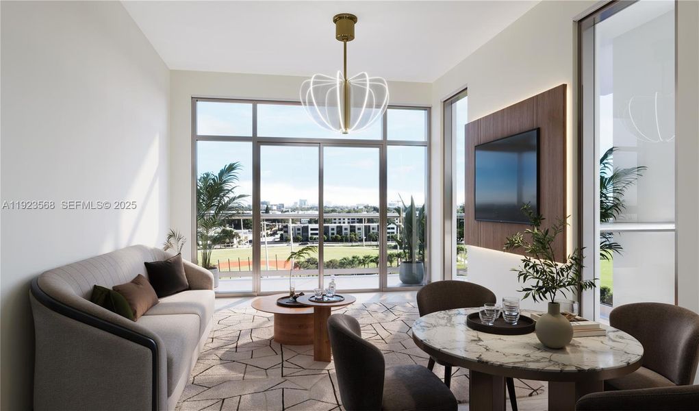 Furnished interior view inside a new home in , Hallandale Beach (Image 6). Furnished interior view inside a new home in , Hallandale Beach (Image 6).