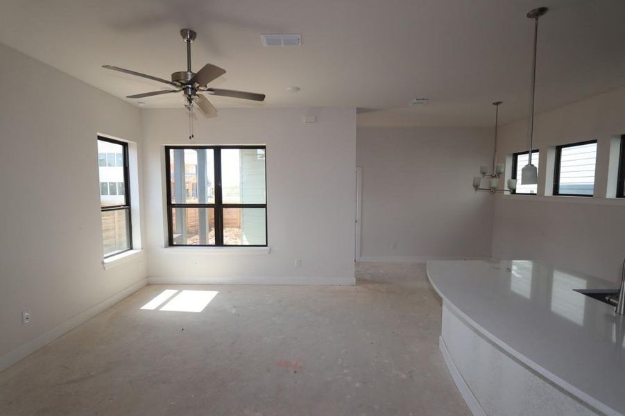 Spacious, unfurnished interior of a new home in Indigo 35’ Homesites, Richmond (Image 5). Spacious, unfurnished interior of a new home in Indigo 35’ Homesites, Richmond (Image 5).