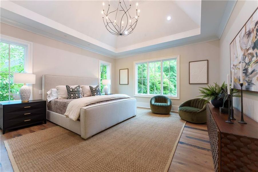 Furnished interior view inside a new home in , Atlanta (Image 12).