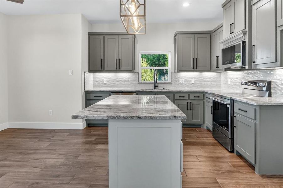 nice island for event preparation or dining