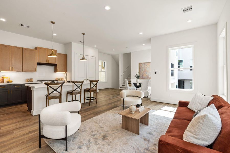 Furnished interior view inside a new home in , Houston (Image 28).
