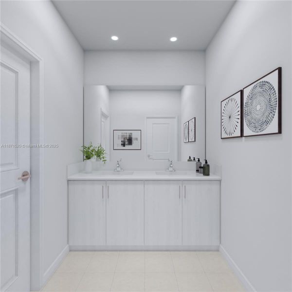 Furnished interior view inside a new home in Acacia Groves, Miami (Image 4).