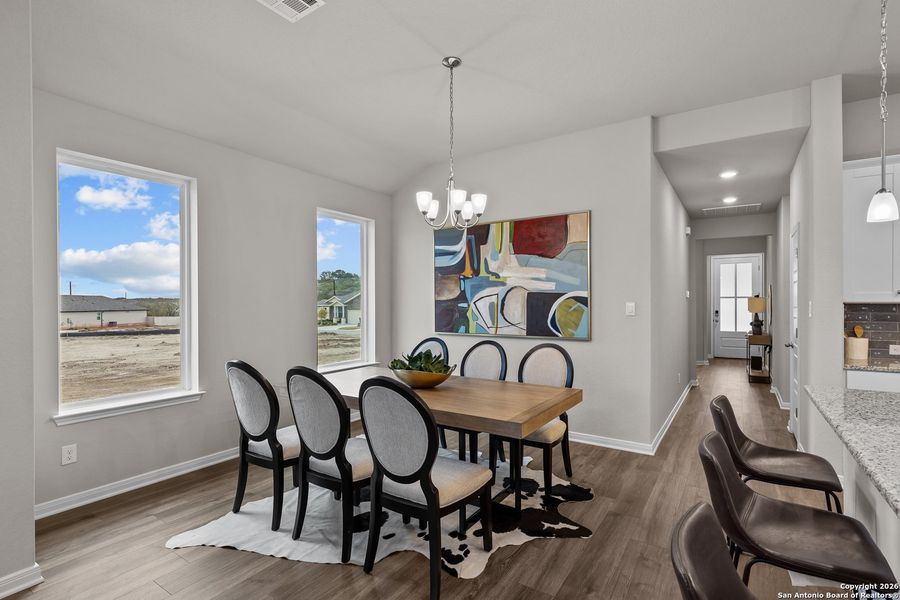 Furnished interior view inside a new home in Hunter's Ranch, San Antonio (Image 7).