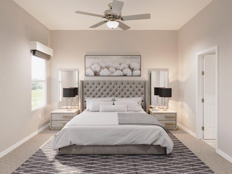 Furnished interior view inside a new home in Lakehaven - Signature Series, Farmersville (Image 6).