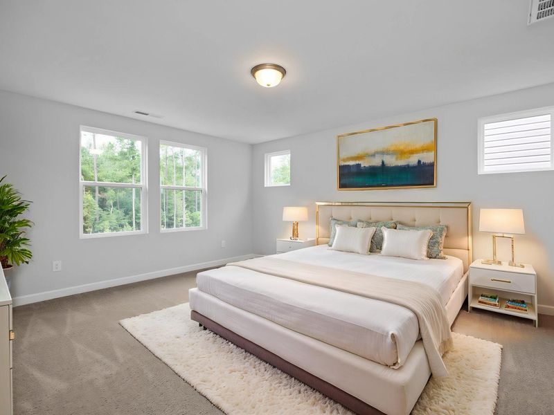 Furnished interior view inside a new home in Lake Park Villas, Wylie (Image 11).