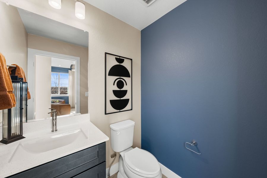 Furnished interior view inside a new home in Trumark Homes at Tanterra, Parker (Image 18).