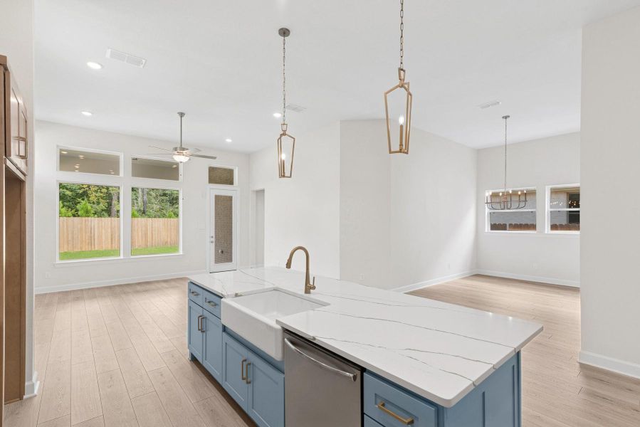 Furnished interior view inside a new home in ARTAVIA 45' Homesites, Conroe (Image 7).