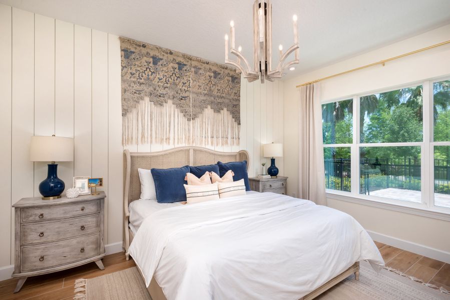Representative furnished interior of a home built from the Ambra by Taylor Morrison in Esplanade at Starling, Punta Gorda (Image 7).
