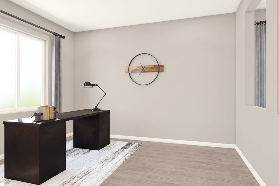 Furnished interior view inside a new home in Reunion, Commerce City (Image 9).