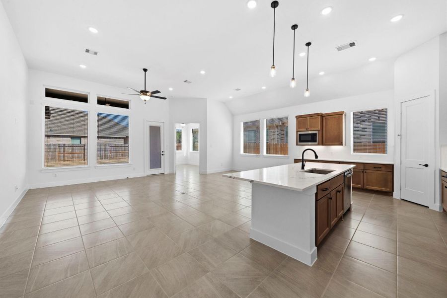 Furnished interior view inside a new home in The Trails, New Caney (Image 8).
