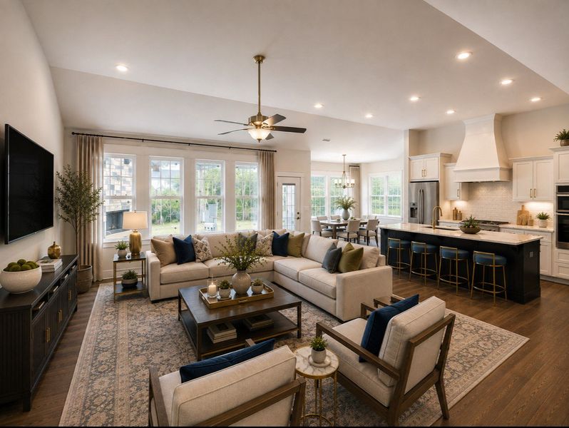 Virtual staging of Great Room