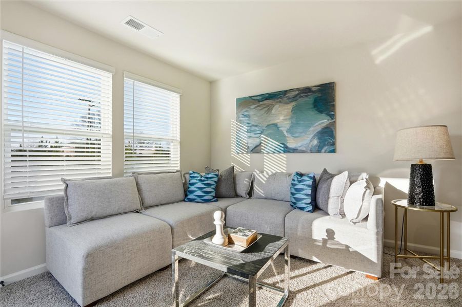 Furnished interior view inside a new home in The Townes at Cheyney, Charlotte (Image 18).
