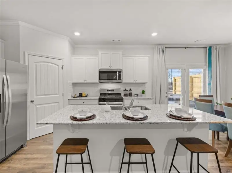 Furnished interior view inside a new home in Rosewood Farms, Acworth (Image 36).
