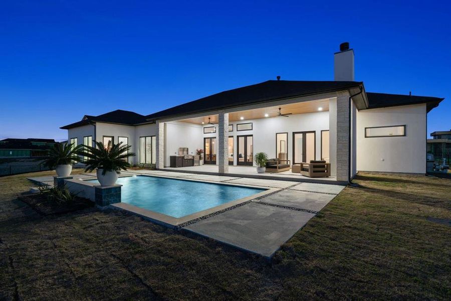 Exterior details and patio area of a home in , Heath (Image 28).