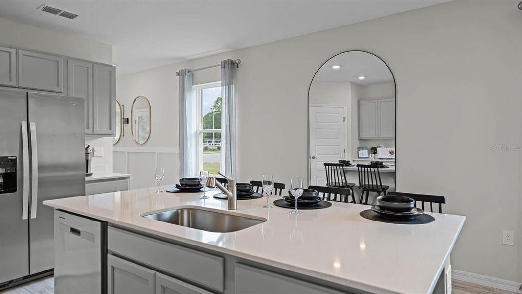 Furnished interior view inside a new home in Magnolia Pointe, Umatilla (Image 22).