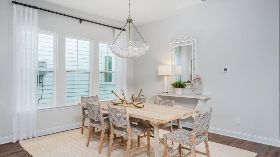Furnished interior view inside a new home in Sweetgrass at Summers Corner, Summerville (Image 11).