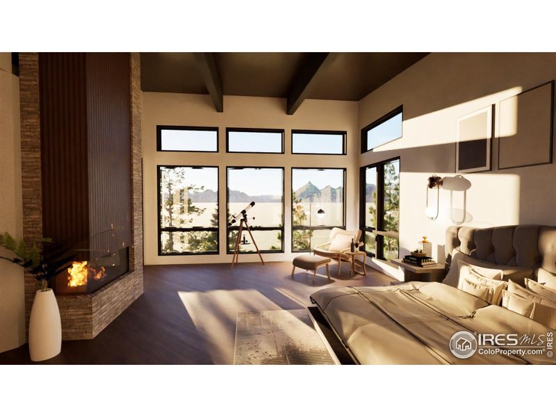 Furnished interior view inside a new home in , Boulder (Image 2).