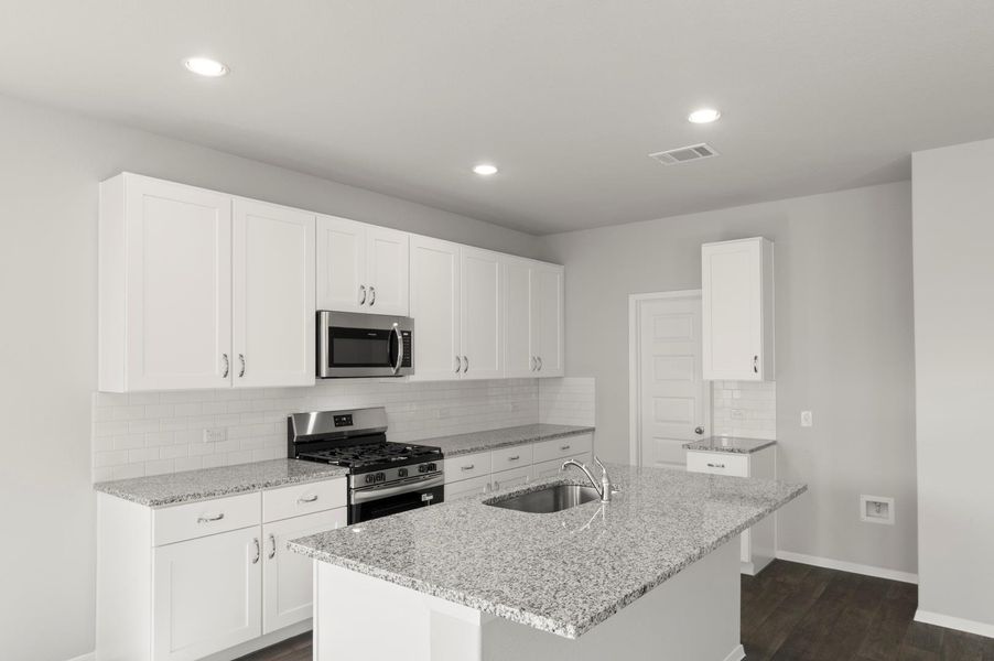 Furnished interior view inside a new home in Cloverleaf, Austin (Image 15). Furnished interior view inside a new home in Cloverleaf, Austin (Image 15).