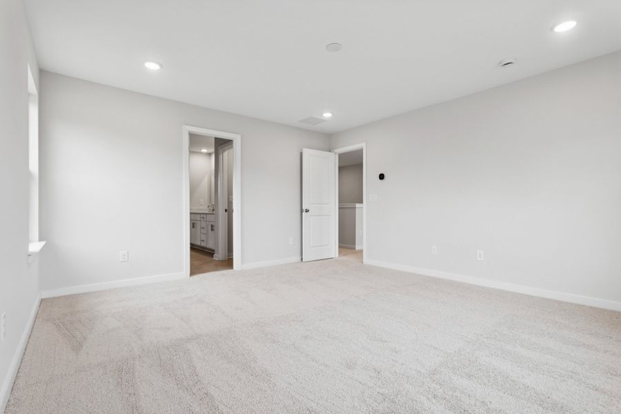 A room with white walls. A room with white walls.