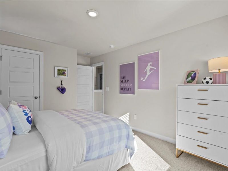 Furnished interior view inside a new home in River Glen, Angier (Image 24).