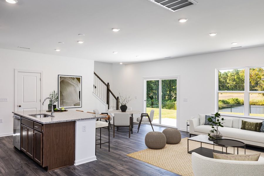 Representative furnished interior of a home built from the Stella by Taylor Morrison in Camden Place, Angier (Image 3).