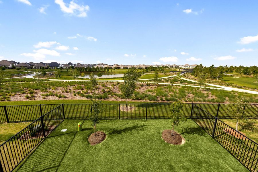 Enjoy the proximity of the walking trails, no rear neighbors, and plenty of buffer zone in between.