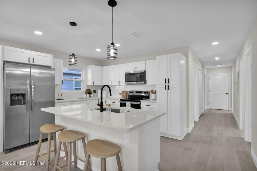 Furnished interior view inside a new home in , Jacksonville (Image 12). Furnished interior view inside a new home in , Jacksonville (Image 12).