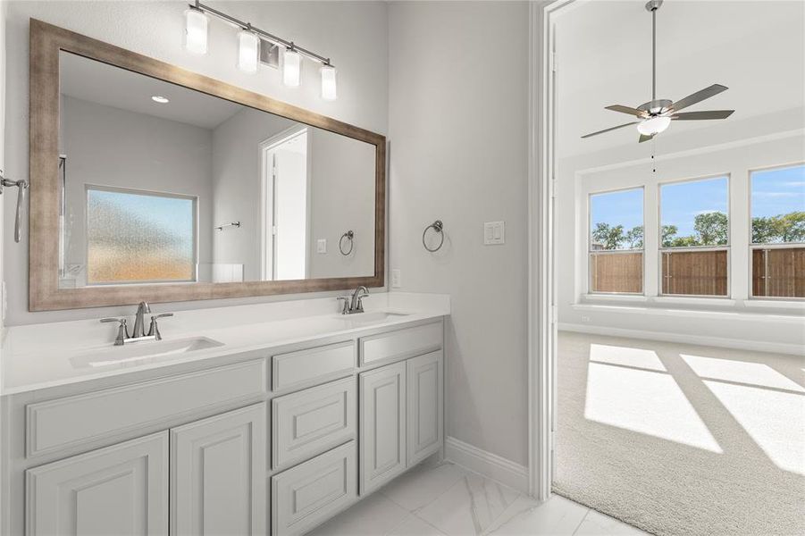 Furnished interior view inside a new home in River Ranch, Van Alstyne (Image 7). Furnished interior view inside a new home in River Ranch, Van Alstyne (Image 7).