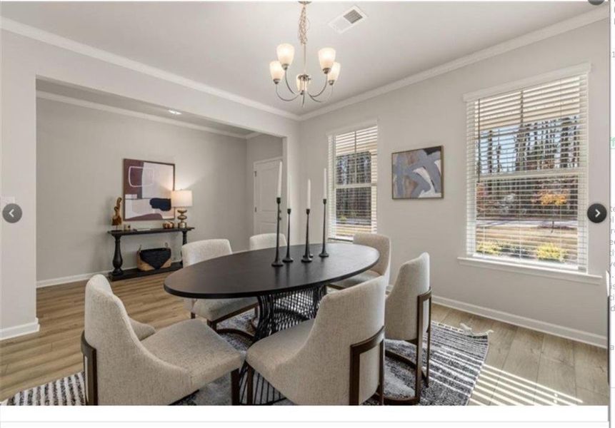 Furnished interior view inside a new home in Alcovy Village, Lawrenceville (Image 5).
