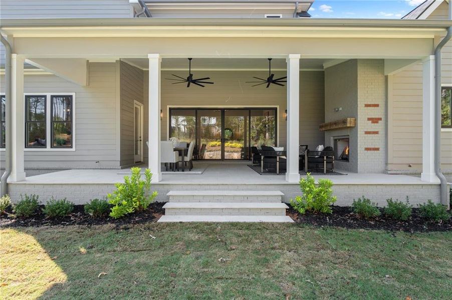 Exterior details and patio area of a home in , Milton (Image 26).