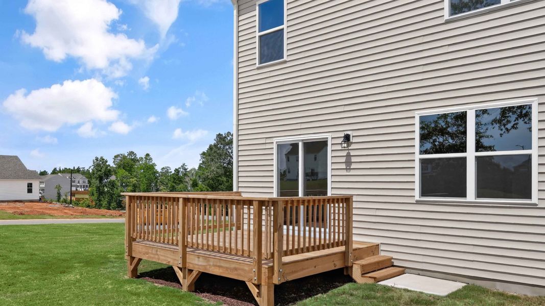 Exterior details and patio area of a home in Mason Ridge, Spring Lake (Image 4). Exterior details and patio area of a home in Mason Ridge, Spring Lake (Image 4).
